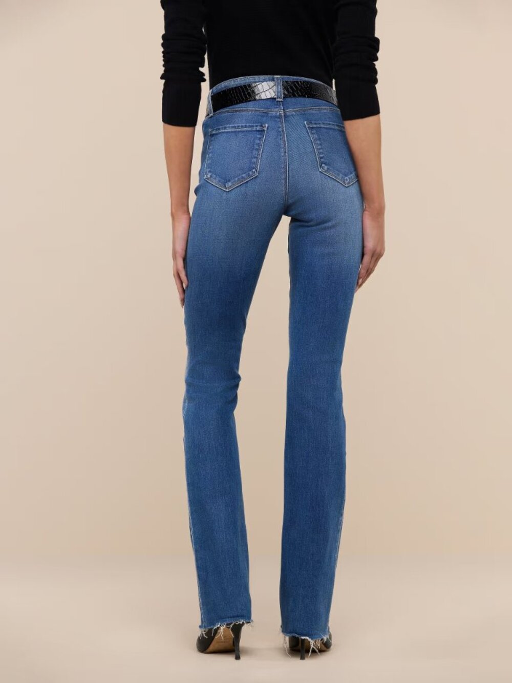 L'AGENCE Ruth High Rise Straight Jeans in Cambridge - NWT - Picture 6 of 12